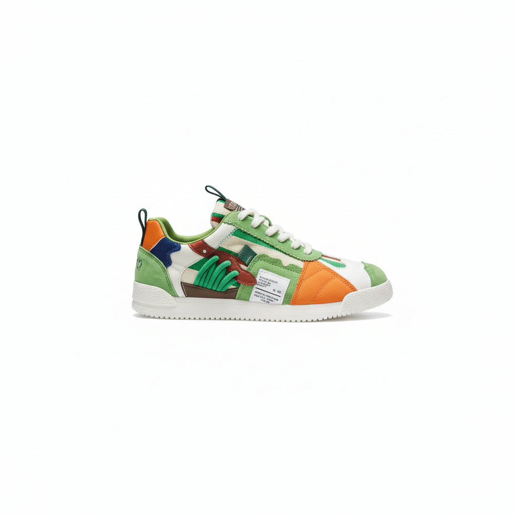 Men's Low-Top Mesh Sneakers – Multi-Dopamine Colorway