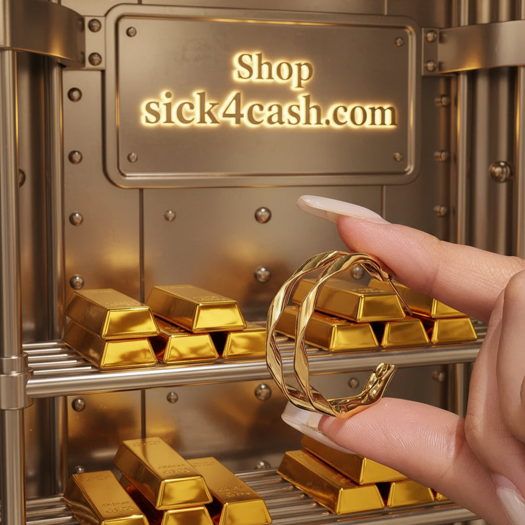 18K Gold-Plated Chunky Twisted Hoop Earrings