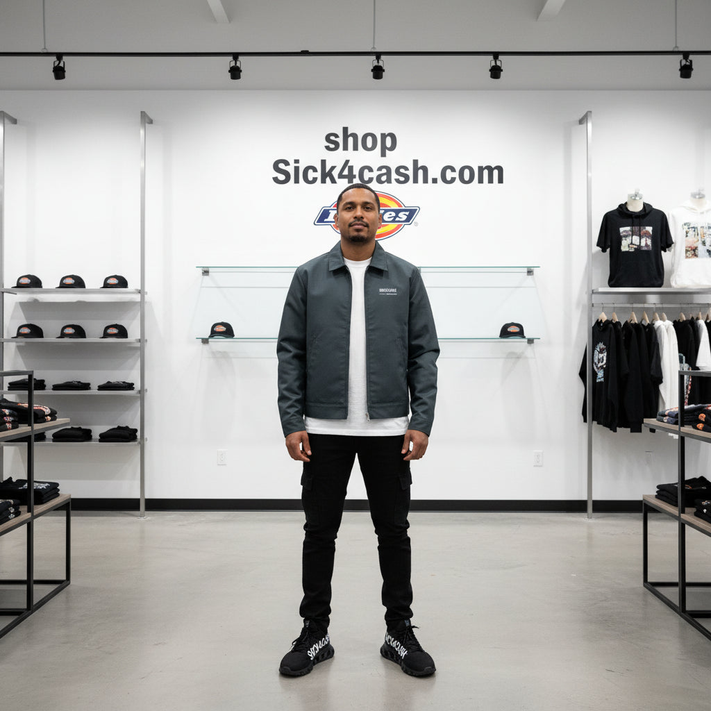 Sick4Cash® x Dickies Lined Eisenhower Jacket - Premium Streetwear Workwear