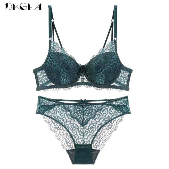 Super Gather Deep V Lace Lingerie Set – Sculpted, Seductive, Unapologetically You