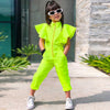 Children's Clothing New Jumpsuit Fashion Casual Sleeveless Vest Girls Solid Color Jumpsuit Ins Style