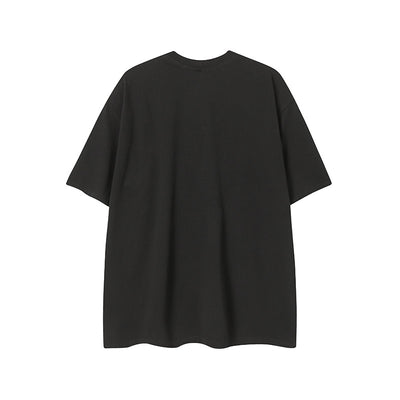 Street Letter Print Loose Heavy Work Short Sleeve T-Shirt Unisex