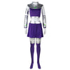 Starfire Cosplay Costume Women Disguise Dress Uniform Purple Skirts Tops Set Had Props Female Halloween Carnival Party Suit