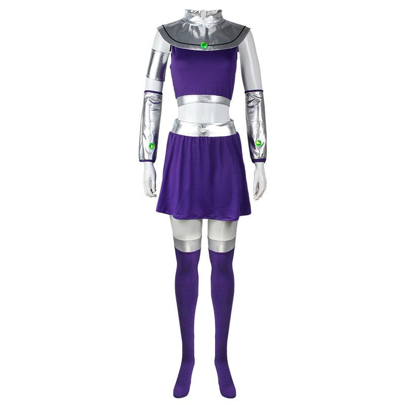 Starfire Cosplay Set – Purple Power Suit for Cosmic Queens