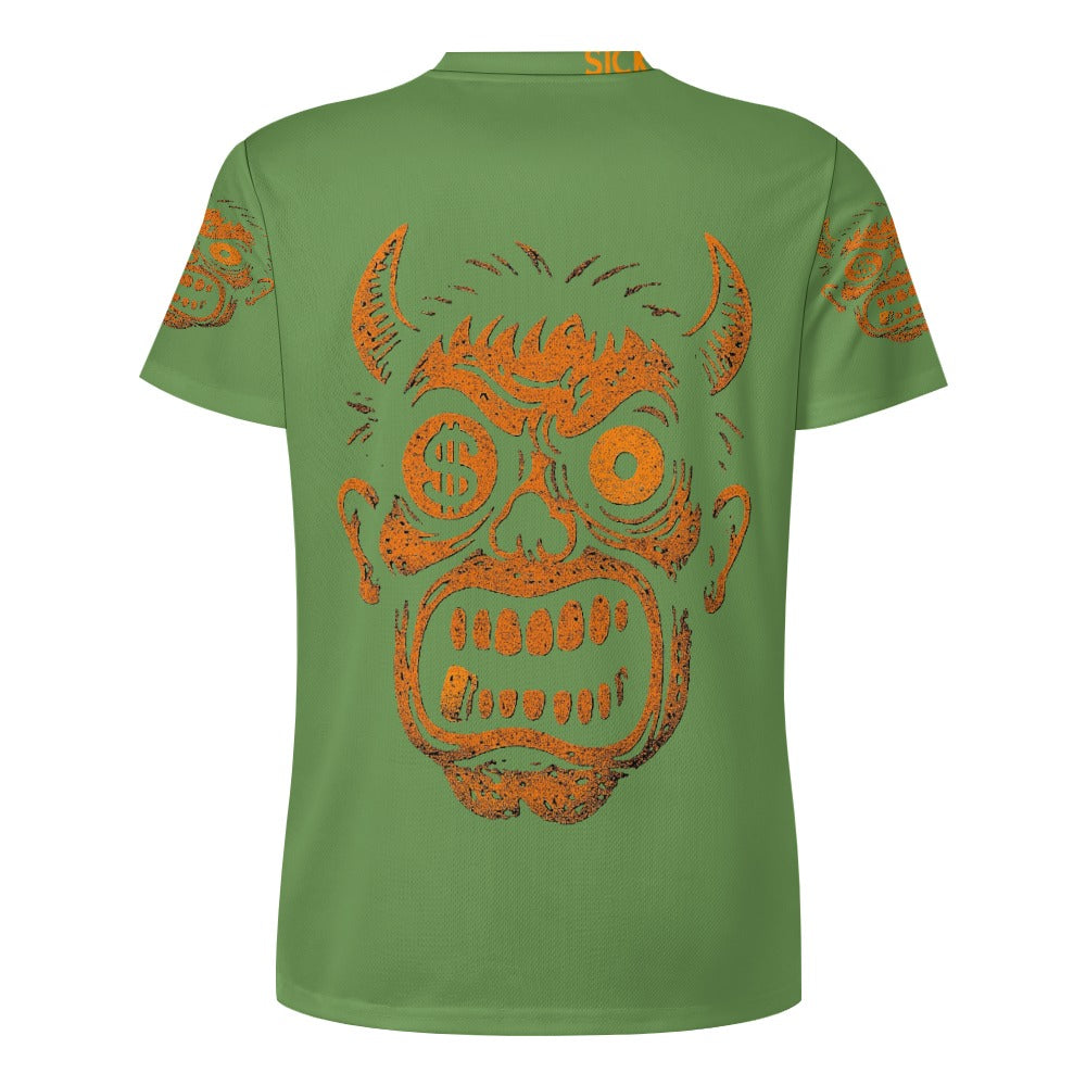 Ice Silk All-Over Print T-Shirt – Streetwear Tee for Cool Comfort