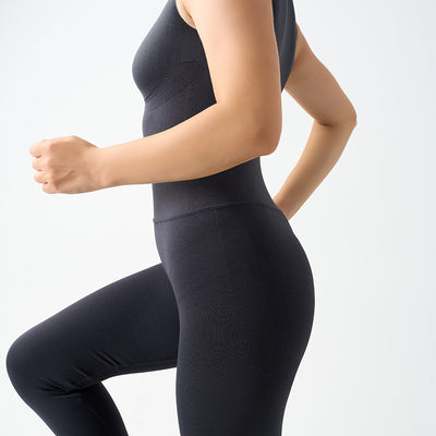 Seamless Shapewear Fitness Yoga Sleeveless  Elasticity Running Shaping Long Pants Jumpsuit