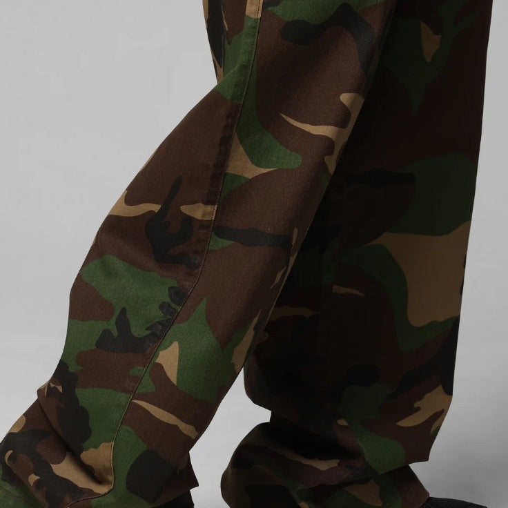 S4C Camouflage Multi-Pocket Denim Trousers – Women’s Loose Street Utility Work Pants