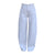 High-quality Pure Cotton White Denim Pants for Women,Loose Wide-leg Trousers with High Waist and Relaxed Fit Flare Long Pants