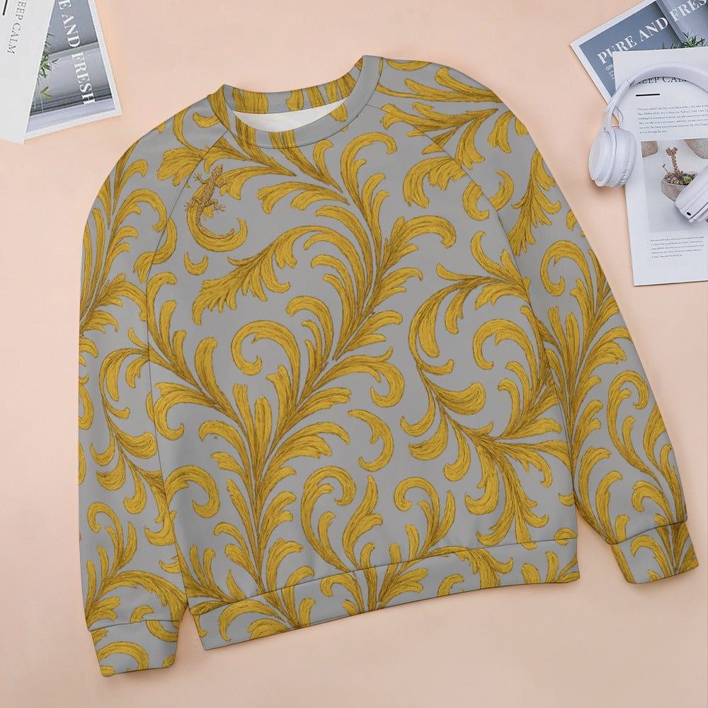 Raglan round neck sweater