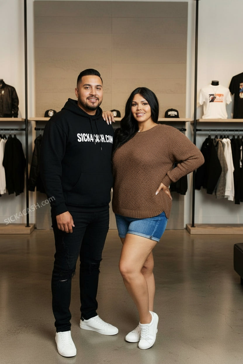 Brown sweat on long sleeve