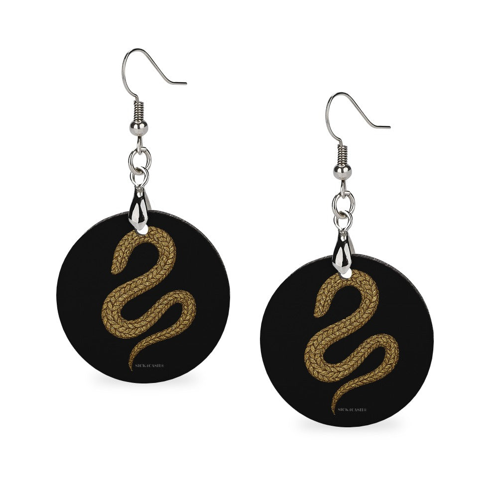 S4C Wooden earrings pendant