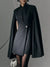 Women One-Button Mini Blazer Dress – Cape Sleeves, Boss Energy