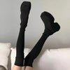 S4C Brand Fashion Women’s Gothic Platform Ankle Boots New Chunky Heels Halloween Knee High Boots Punk Style Motorcycle Boots