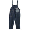 S4C Cowboy overalls cropped pants women's age reducing loose wide leg jumpsuit