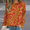 Raglan round neck sweater