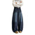 Men’s Deep Blue Washed Wide-Leg Jeans – Vintage Flow, Modern Swagger