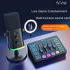 Fifine Game Live Streaming Equipment SC3 Full Set USB External Sound Card Microphone Desktop Karaoke
