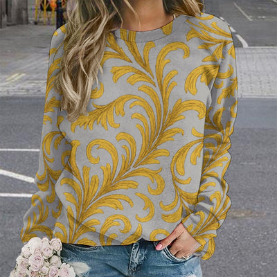 Raglan round neck sweater