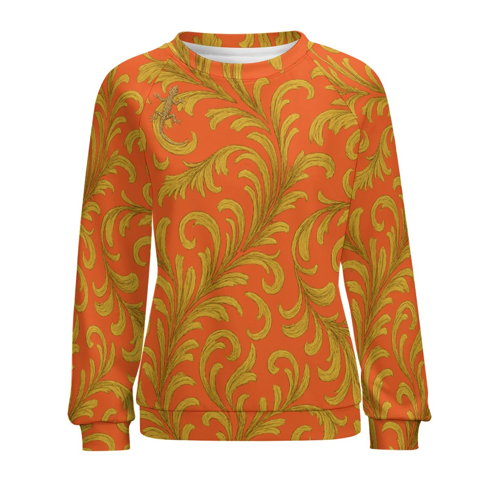 Raglan round neck sweater