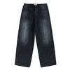 Black and Grey Straight Loose Casual  Denim Pants for Men and Women
