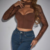 S4c Arrival Sexy  Low-Cut Top Elegant Fitted Lace Long-Sleeve Women's Dress