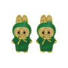 Drip oil colored cute cartoon character personality simple and versatile ear studs earrings