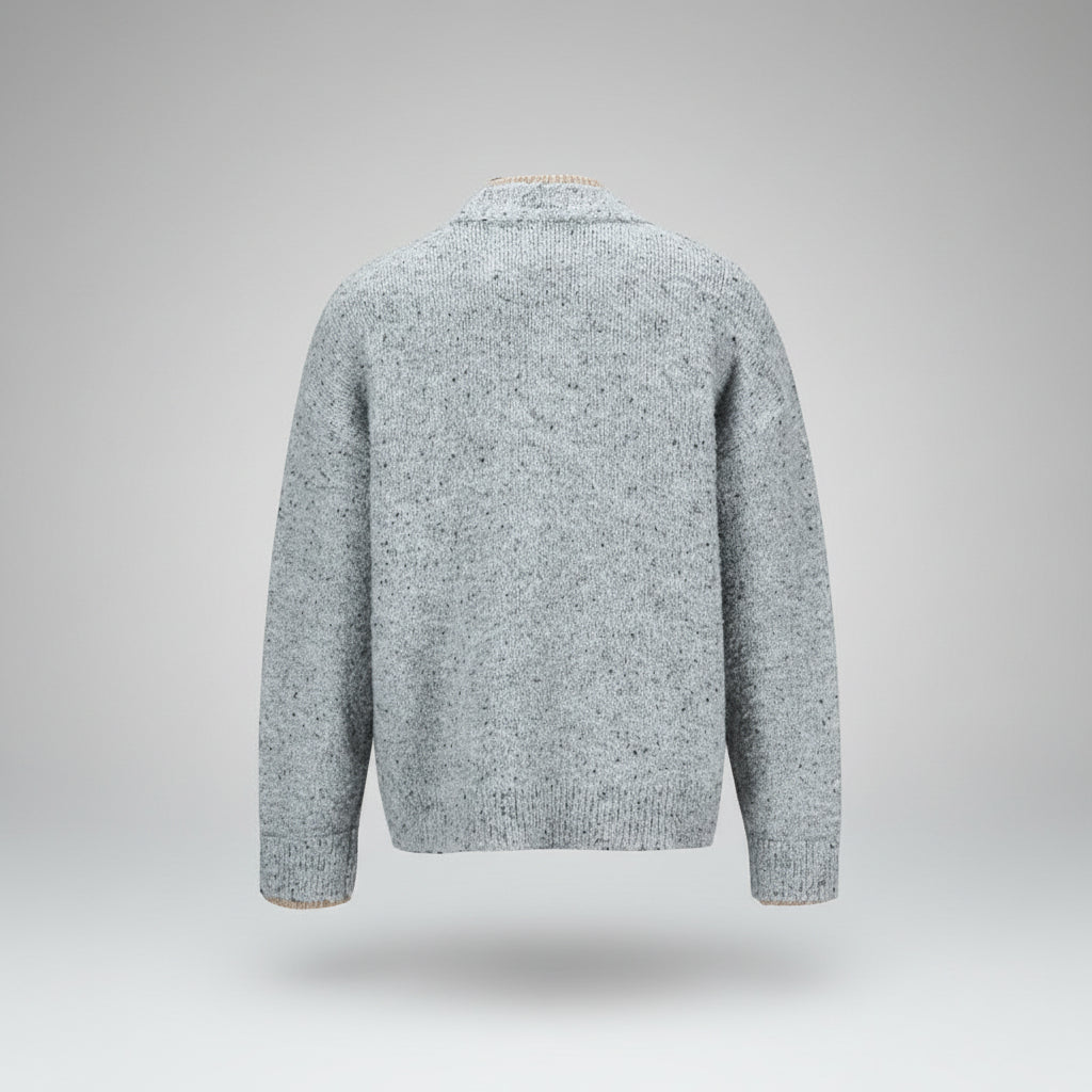 Gray sweater on a light gray background