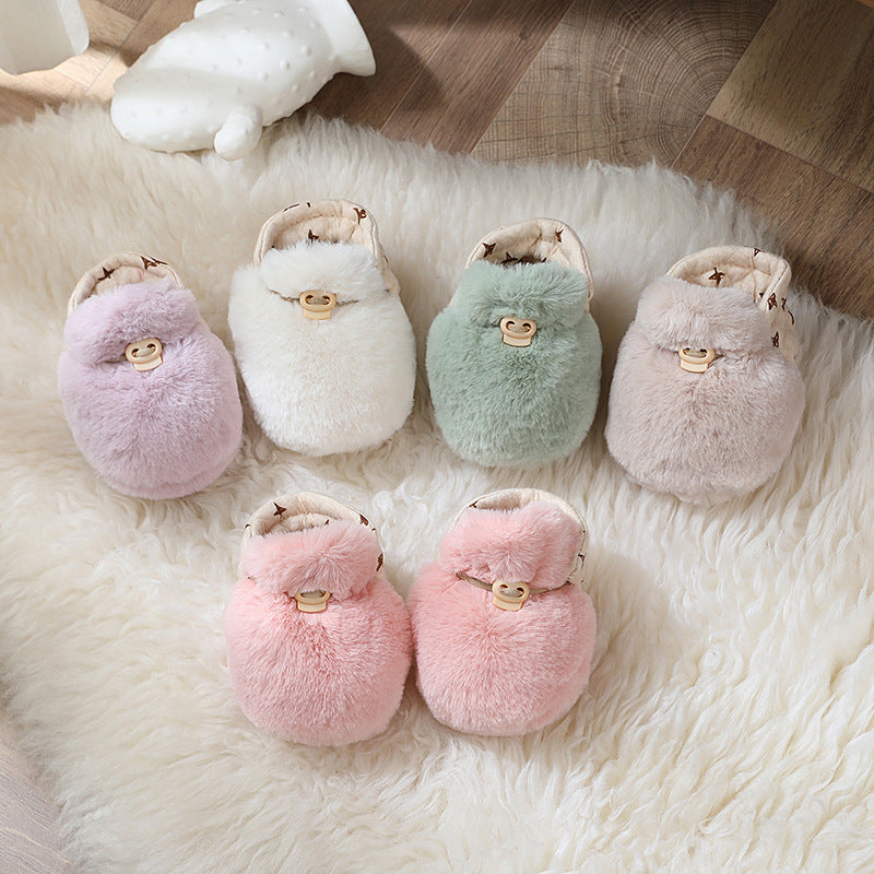 Warm Fur Baby Step Shoes – Plush Winter Footwear for Newborns & Toddlers