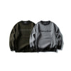 Trend Round Neck Knit Sweater Men Loose Casual Color Block Letter Sweater