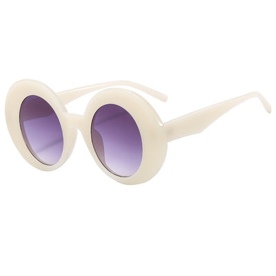 New Fashion Large Frame Round Sunglasses for Men and Women