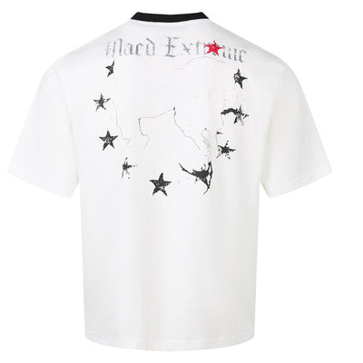 Short Sleeve T-Shirt Unisex Summer Loose Regular Shoulder