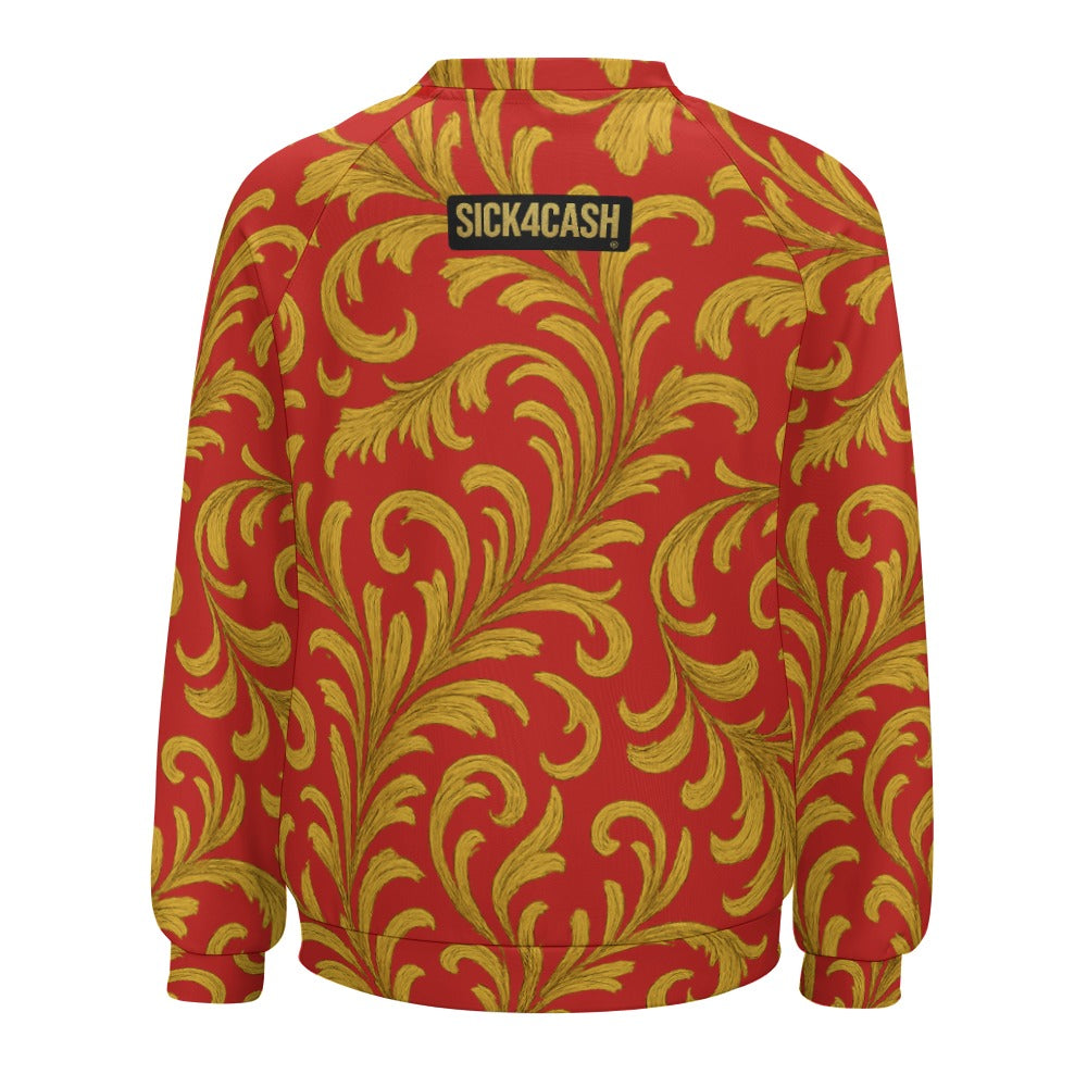 Raglan round neck sweater