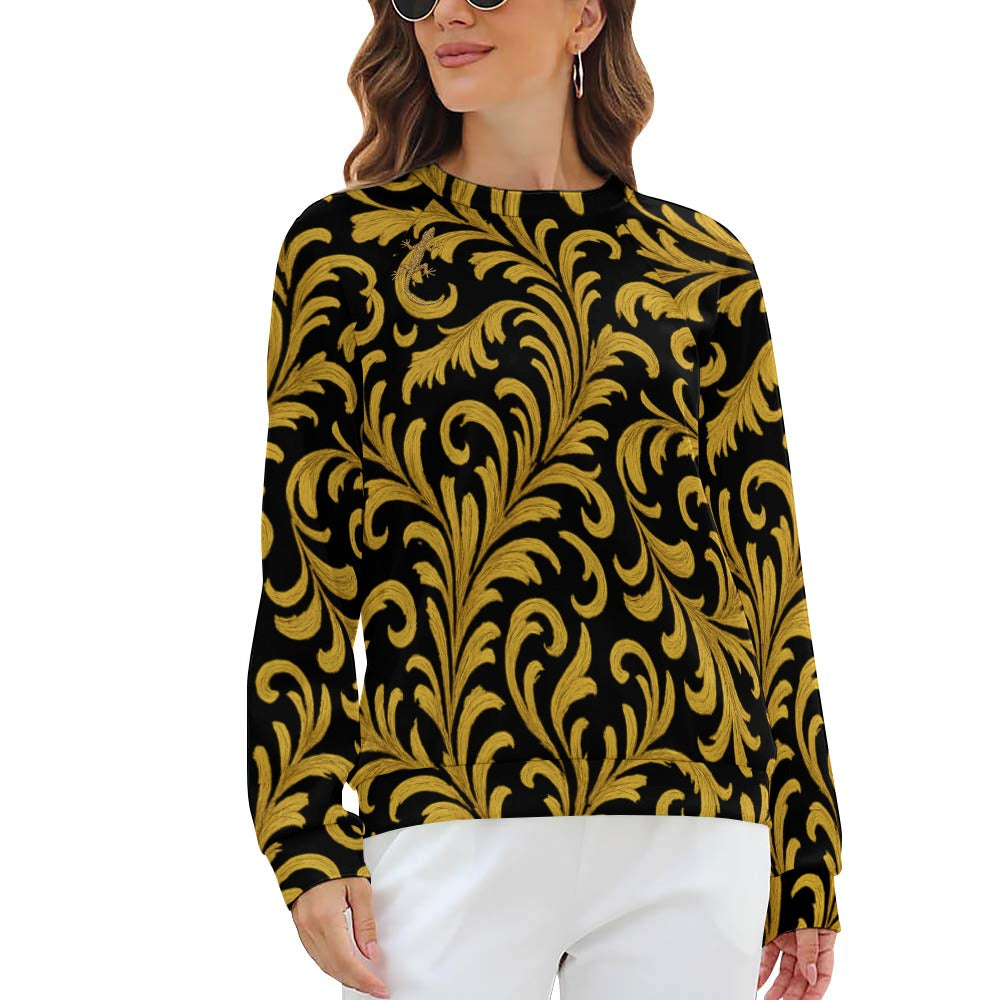 Raglan round neck sweater