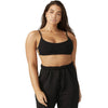 Women's Fitted Crop Top Solid Color Strapless Tube Top