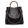 S4C  Women's Fashion Embossed Tote Bag Large Capacity Maternity Bucket Bag