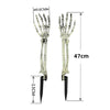 Halloween Ghost Hand Floor Lamp Led Copper Wire Light String Luminous Skull Hand Ghost Festival Layout Props