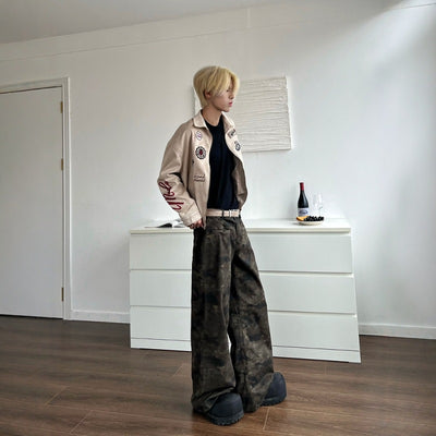 Men’s Retro Vintage Workwear Camouflage Pants – Rugged Style Meets Timeless Utility