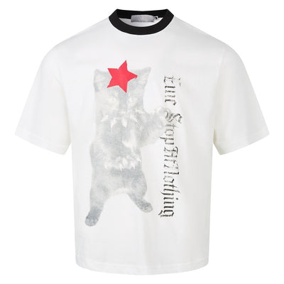 Short Sleeve T-Shirt Unisex Summer Loose Regular Shoulder