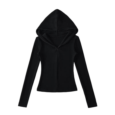 Half-Zip Slim Fit Hooded Sweatshirt