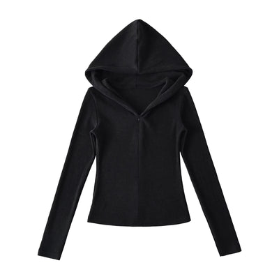 Half-Zip Slim Fit Hooded Sweatshirt