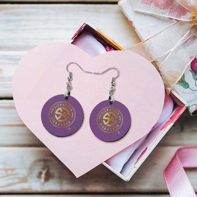 S4C Wooden earrings pendant
