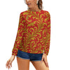 Raglan round neck sweater