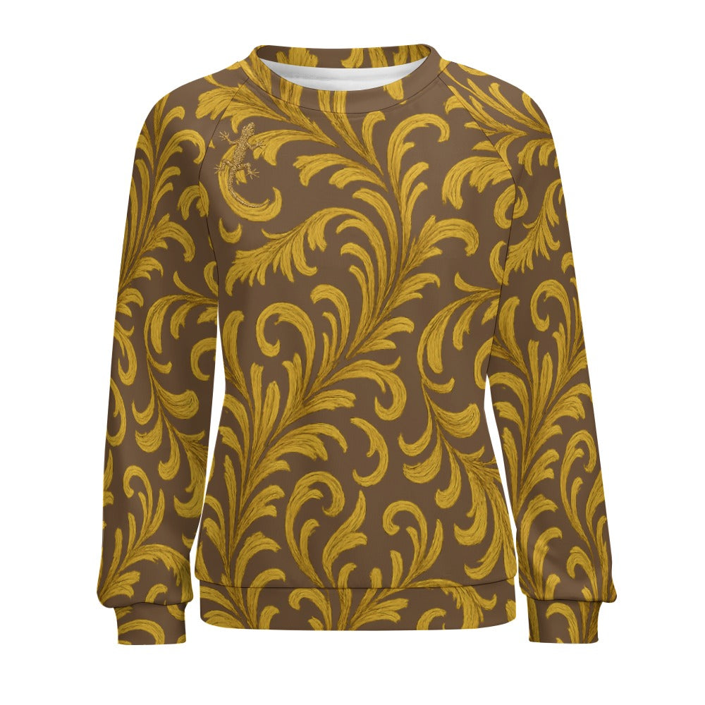 Raglan round neck sweater