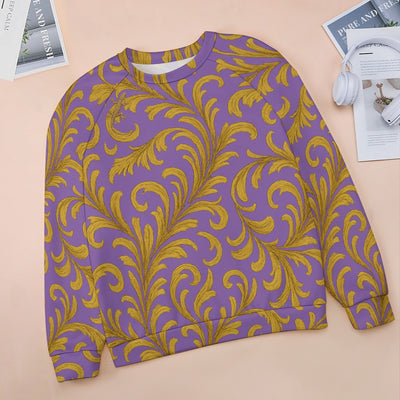 Raglan round neck sweater