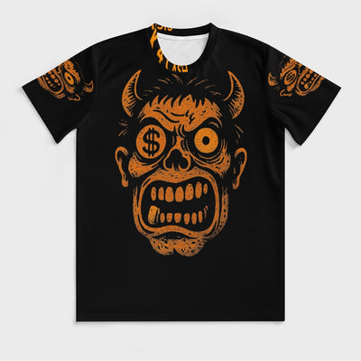 Ice Silk All-Over Print T-Shirt – Streetwear Tee for Cool Comfort