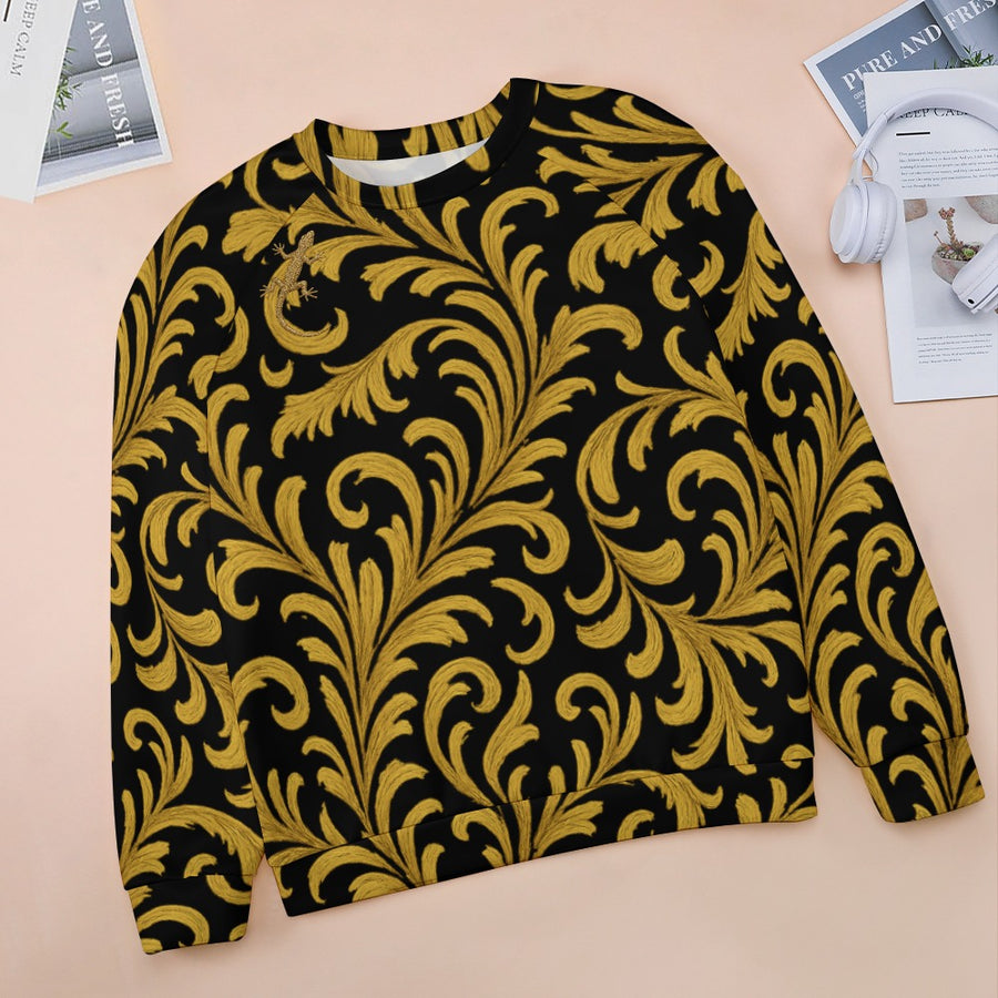Raglan round neck sweater