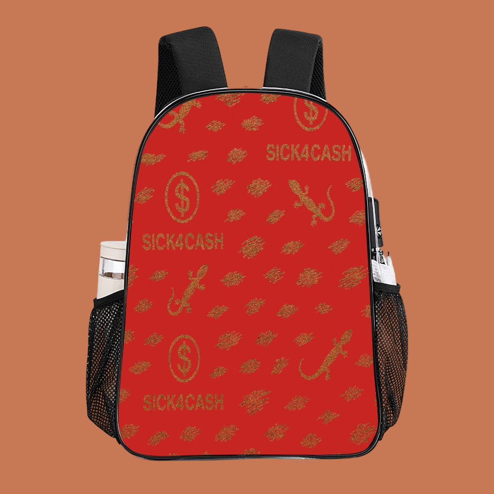 Sick 4 Cash Monogram Transparent Bag 17" — New Drop. No Secrets. All Hustle.