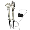 Halloween Ghost Hand Floor Lamp Led Copper Wire Light String Luminous Skull Hand Ghost Festival Layout Props