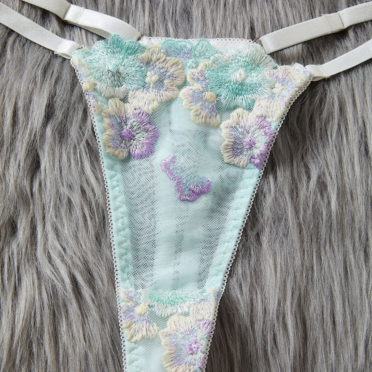 Embroidered Bra &amp; Panty Set – Light, Laced, and Made to Sizzle