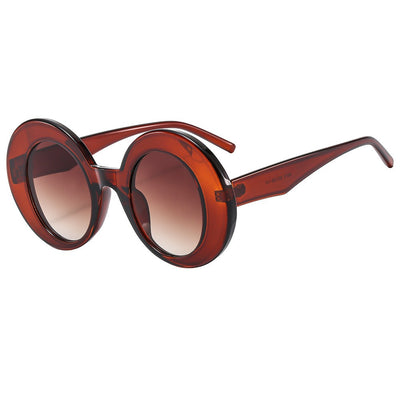 New Fashion Large Frame Round Sunglasses for Men and Women